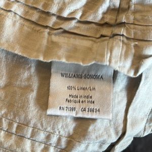 Williams Sonoma linen table runner.